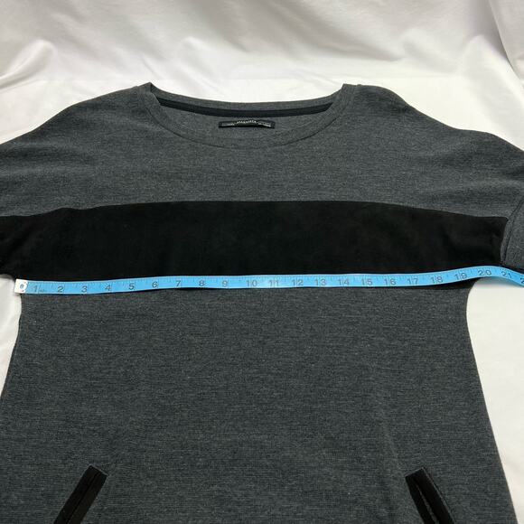 Allsaints Sweater Short Sleeve Mini Dress With Pockets Women's Size Large - Picture 9 of 10